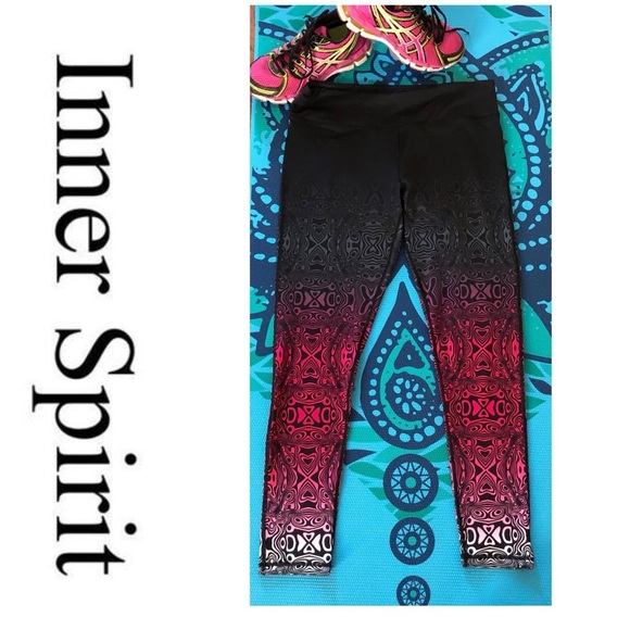 NEW, No Tags. WOMAN’s INNER SPIRIT SPANDEX ATHLETIC LEGGINGS, Ankle Length - Picture 2 of 4